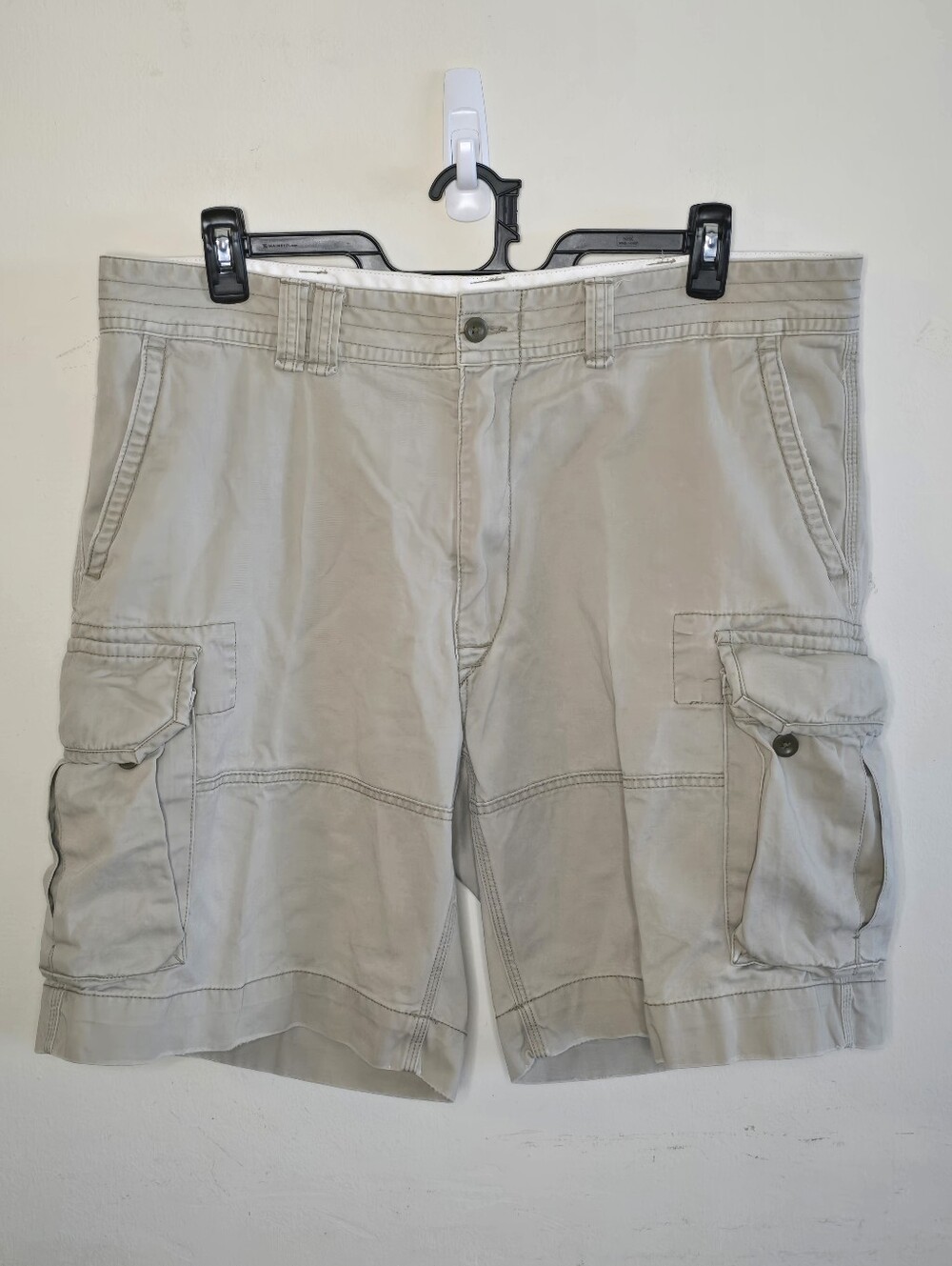 Polo Ralph Lauren Cargo Shorts Men's Size 40 Beige Utility Military Cotton Y2K
